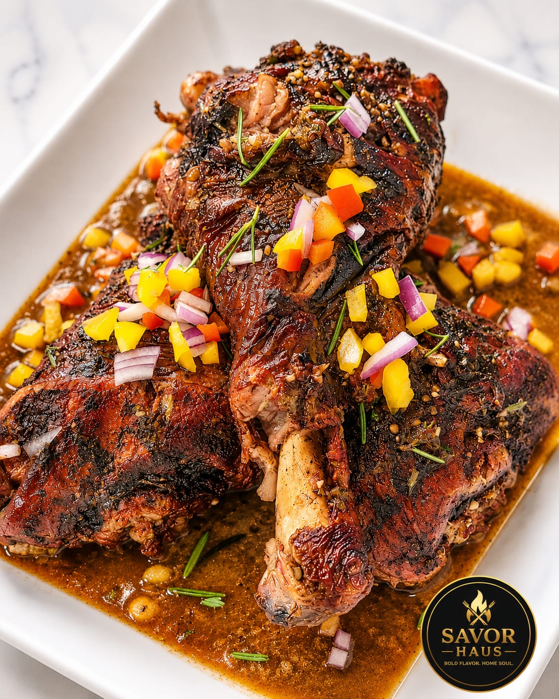 Slow-Smoked Turkey Legs